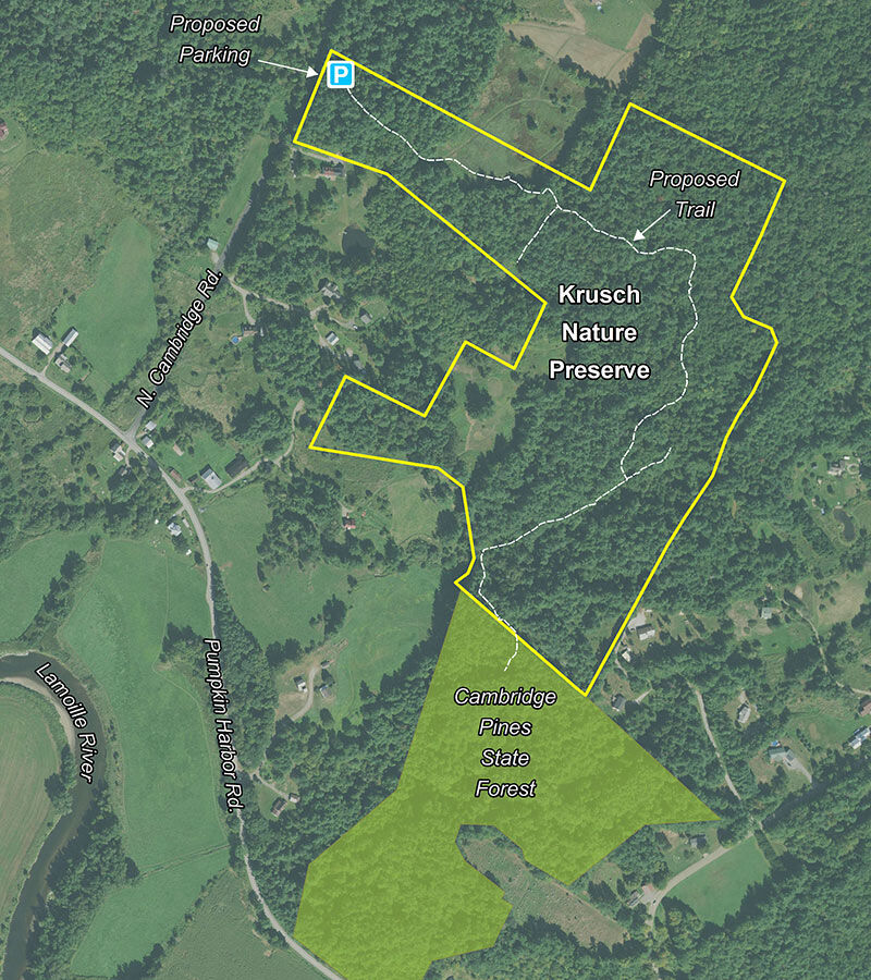 Peter A. Krusch Preserve - map